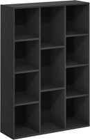 Furinno Luder 11-Cube Open Shelf Bookcase, Bookshelf, Blackwood by TinyTreasures Baby Boutique