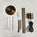 Brass Pendant Lights Kitchen Island,Modern Farmhouse Clear Glass Pendant Light,Gold Light Fixture Kitchen Pendant Mini Hanging Light Fixture for Sink (Brass 2 Pack stem Rod) by CozyNest Decor