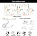 Neutral Green Leaves Pink Poppy Floral Peel and Stick Wallpaper Self Adhesive Removable Easy Peel Off Stick on Wall Paper for Bedroom Cabinet Renter by GreenHaven Gardens