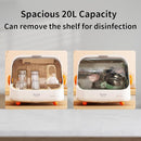 Baby Bottle Sterilizer and Dryer – UV Sterilizer 20L Large Capacity, Hot Air Drying, UV Sanitizer Box, No Need to add Water, No Need to Clean Regularly. Large Sterilizer for Nail Tools. by TinyTreasures Baby Boutique