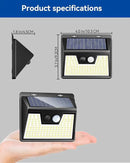 Peasur Solar Powered Lights Outdoor, 140LED 16Pack Motion Sensor Light Outside, IP65 Waterproof Fence Security Lighting with 3 Modes for Yard Wall Garden Cool White by GreenHaven Gardens
