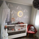 Bed Canopy with Frills Reading Nook Game Tent for Kids Boho Hanging Net Play Room Decor(White) by TinyTreasures Baby Boutique