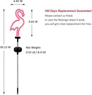 Pink Flamingo Solar Garden Stake Lights, [Set of 2] Outdoor Solar Pathway Light for Lawn Patio Yard Walkway, Neon Pink Lighting (30" Height) by GreenHaven Gardens