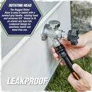 Rugged Rhino Heavy Duty Flexible Light Weight Garden Hose, 75ft x 5/8in, 4 Layer Leakproof Outdoor Gardening Tools, Watering Supplies, Powerful Water Pressure for Lawn, Flowers, Black Orange by GreenHaven Gardens
