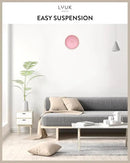 LUUK LIFESTYLE Elegant Wall Clock with Silent Movement, Modern and Minimalist Design, Gift idea for Moving-in, Decoration, in Pink and Gold by CozyNest Decor