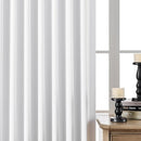Joydeco 84 Inch 60% Blackout White Curtains 2 Panels, Elegant Semi Sheer Curtains for Bedroom, Thermal Insulated Black Out Drapes for Living Room, Rod Pocket Back Tab Drapes(W52 x L84 Inch,Pure White) by TinyTreasures Baby Boutique