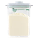 Baby Milk Powder Container - 2300ml Air Tight Formula Dispenser with Spoon and Scraper, BPA-Free, Clear, 28OZ, 1.76LB, 800g by TinyTreasures Baby Boutique