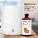 Majestic Pure Grapefruit Essential Oil with Glass Dropper - Huge 4 Fl Oz - 100% Pure and Natural Grapefruit Oil - Premium Grade Essential Oils for Diffuser, Aromatherapy, Soap and Candle Making by CozyNest Decor