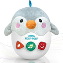 Infant Toys 0-3-6-12 Months Shower Gifts, Plush Cute Stuffed Animal Penguin Musical Baby Tummy Toys with Light & Sounds, Roly-Poly Easter Birthday Gift for Newborn Boys & Girls by TinyTreasures Baby Boutique