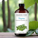 Majestic Pure Thyme Essential Oil with Glass Dropper - Huge 4 Fl Oz - 100% Pure and Natural Thyme Oil - Premium Grade Essential Oils for Diffuser, Aromatherapy, Soap and Candle Making by CozyNest Decor