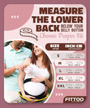 FITTOO Maternity Belt Back Support Belly Band Pregnancy Belt Support Brace Abdominal Binder Waist Support Black XXL by TinyTreasures Baby Boutique