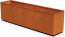 Corten Steel Planter Rectangle Outdoor Metal Garden Box Heavy Duty | Made in USA | Fully Assembled by GreenHaven Gardens