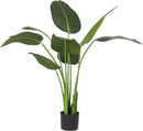 Worth Garden Artificial Bird of Paradise Plant 3.8ft, Faux Tropical Tree for Home and Office Décor, 45in Lifelike Greenery for Indoor and Outdoor Use by CozyNest Decor