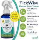 3 Moms Organics TickWise 8oz, Made with All Natural Essential Oils, DEET-Free, Tick and Insect Repellent, Plant Based Essential Oils, All Natural Ingredients Great for Adults, Kids, Dogs & Horses by TinyTreasures Baby Boutique