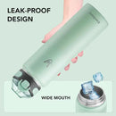 Enerbone 32 oz Insulated Water Bottle, Stainless Steel Bottle with Carrying Strap, Double-Wall Vacuum Insulation Design, Leakproof Sports Bottle with Straw, Keep Drinks Cold or Hot for Hours by CozyNest Decor
