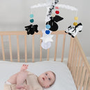 The Peanutshell Baby Crib Mobile for Boys & Girls, Musical, Montessori Nursery Mobiles, Black and White Crib Decor, High Contrast Mobile, Crib Toys Hanging, Crib Accessories Boy by TinyTreasures Baby Boutique