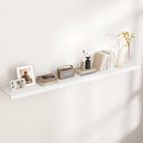 Floating Shelves for Wall, Large Wall Mounted Shelves with Invisible Brackets, Long Wood Floating Shelf for Living Room, Bedroom, Kitchen, (White, 72" W x 9" D x 1.5" H) by TinyTreasures Baby Boutique