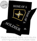 US Army Army Soldier Garden Flag Set Wall Holder Armed Forces Rangers United State American Military Veteran Retire Official House Decoration Banner Small Yard Lawn Proch, 13 x 18.5 inch, Made In USA by GreenHaven Gardens
