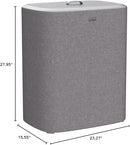Joseph Joseph Tota Trio 90 liter/23.8 gallon Laundry Hamper Separation Basket with lid, 3 Removable Washing Bags with Handles- Gray by CozyNest Decor