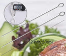 12 inch Barbecue Skewers Metal BBQ Sticks,12Pack Stainless Steel Square Skewer,Kebob,kabob Sets for Grill Outings Cooking (BBQ Skewers Square 12inch-12p) by GreenHaven Gardens