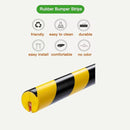 L-Shaped/Circular Edge Protector – 19" Durable Polyurethane Foam, High-Visibility Yellow/Black Stripes & Corner Safety Bumper for Impact Protection by TinyTreasures Baby Boutique