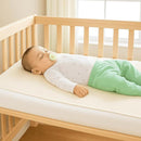 Organic Cotton Crib Mattress Protector - Water Resistant Flat Sheet Liner Pad, Skin Friendly, Chemical-Free Pure Cotton [GOTS-Certified] - Made in USA (Portable (36"x26")) by TinyTreasures Baby Boutique