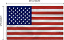 American Flag 5x8 Ft, USA US Flags Outdoor, Heavy Duty Durable, Embroidered Stars, Sewn Stripes and Brass Grommets by GreenHaven Gardens