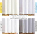 NICETOWN Pure White Curtains 2 Panels 84 inches Long for Bedroom, 50% Light Blocking Grommet Window Treatment for Living Room, W52 x L84 by TinyTreasures Baby Boutique