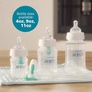 Philips Avent Anti-Colic Bottle with AirFree Vent, 9oz, with Flow 2 Nipples, 1m+, 4pk, Blue, SCY703/24 by TinyTreasures Baby Boutique