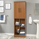 Sauder HomePlus Multi-Room Storage Cabinet with Adjustable Shelves and Door Positioning, Kitchen Laundry Bathroom Pantry Storage Cabinet, in Sienna Oak Finish by CozyNest Decor