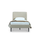 Heather - Upholstered Bed With Curved Headboard by HouseOfZazla