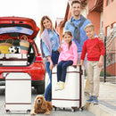 20 IN Luggage 1 Piece with TSA lock, Lightweight Suitcase Spinner Wheels,Carry on Vintage Luggage,White