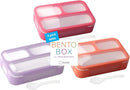 kinsho MINI Lunch-Box Snack Containers for Kids | SMALL Bento-Box Portion Container | Toddler Pre-School | Leak-proof Boxes for Work, Travel | Best for Adults Boys Girls | Pink Purple, Coral 3 pack by TinyTreasures Baby Boutique
