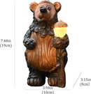 Bear Garden Figurines Outdoor Decor Solar Statue with LED Lights for Patio Lawn Yard Art Decoration Housewarming Garden Gift by CozyNest Decor