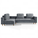 2-Piece 109" L-Shape Convertible Sectional Sofa