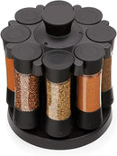 Kitchen Art Elite Auto-Measure Spice Professional 8 Compartments Black 7.45 x 7.45 x 8.25 inches by CozyNest Decor