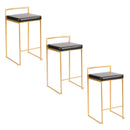 Fuji - Contemporary / Glam Design Counter Stool (Set of 2) by HouseOfZazla