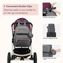 BabbleRoo Diaper Bag Backpack, Travel Backpack with Changing Pad, Pacifier Case & Stroller Straps, Multifunction, Waterproof, Unisex - Dark Gray by TinyTreasures Baby Boutique