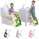 Potty Training Seat: 2 in 1 Design Potty Seat for Toilet & Nursery Step Stool for Sink Potty Training Toilet with Height Adjustable Ladder for Kids of All Ages (YGreen) by TinyTreasures Baby Boutique