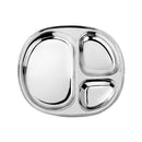 Ahimsa Stainless Steel Kids Plates - Divided Toddler Plates, Pediatrician Designed, Non Toxic Toddler Plate, Camping Plate, BPA Free & Dishwasher Safe (Single) by TinyTreasures Baby Boutique