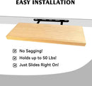 BGMG Wood Floating Shelves for Wall 18 inch, Rustic Wooden Wall Mount Shelves for Bathroom Living Room Bedroom Kitchen Farmhouse Set of 2-18x 6.7 x1.25 inch- DIY-Unfinished by CozyNest Decor