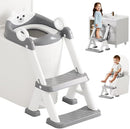 Potty Training Seat,Non Slip Foldable Toilet Training Seat with Soft Cushion, Comfortable HandlesUpgrade Toddler Toilet Seat for Kids Boys Girls,Potty Training Toilet Seat with Step Stool Ladder, by TinyTreasures Baby Boutique