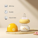 YOHKOH Newborn Glass Baby Bottles with Slow Flow Nipple for 0+ Months, Wide Neck Feeding Bottle, 2.7oz/80ml (Yellow, 2.7oz (Pack of 2)) by TinyTreasures Baby Boutique