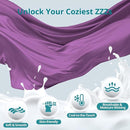Sasttie Pregnancy Pillows for Sleeping, Jumbo U Shaped Cooling Full Body Pillow with Removable Cover, Pregnant Women Must Haves, Maternity Essential, Purple by TinyTreasures Baby Boutique
