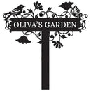 Metal Signs Customized | Personalized Garden Stake Metal Sign | Custom Metal Garden Sign | Personalized Garden Name Sign | Custom Sign Outdoor Metal | Gardening Decor Gifts for Gardeners by CozyNest Decor