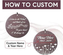 Personalized Sympathy Wind Chime, Memorial Wind Chimes for Loss of Loved One, Bereavement in Memory Wind Chimes, Sympathy Gifts in Memory of Father, Mother or a Loved One by CozyNest Decor