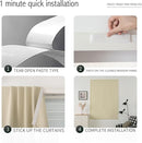 Self Adhesive Portable Blackout Curtains for Bedroom Easy to Install Window Thermal Lnsulated Kitchen Room Darkening Small Window Curtains, Cortinas Para Cuarto, 35"W X 59"L, Beige, 1 Panel by TinyTreasures Baby Boutique