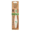 Jack N' Jill Kids Toothbrush - Extra Soft Bristle Toothbrush for Kids, Handle & Packaging Made from Plants (Corn), Ergonomic Handle for Little Hands - Dino Baby (1 Pack) by TinyTreasures Baby Boutique