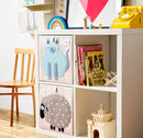 3 Sprouts Toy Storage Organizer: Toy Box Cube Organizer for Playroom, Nursery - Foldable Storage Bin - Cat by TinyTreasures Baby Boutique