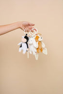Copper Pearl On-The-Go Plush: Clip On Baby Toys for Travel, Soft Stuffed Cow Plush with Teether for Sensory Development - Colby Cow by TinyTreasures Baby Boutique